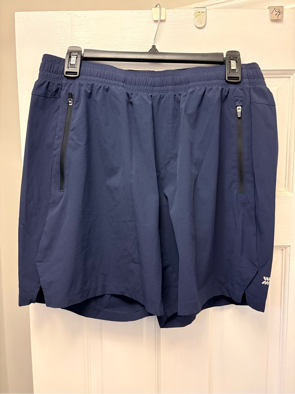 all in motion Navy Athletic Zip-Pocket Shorts